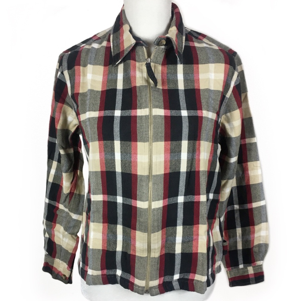 NorthCrest Multi Color Plaid Long-sleeve jacket
